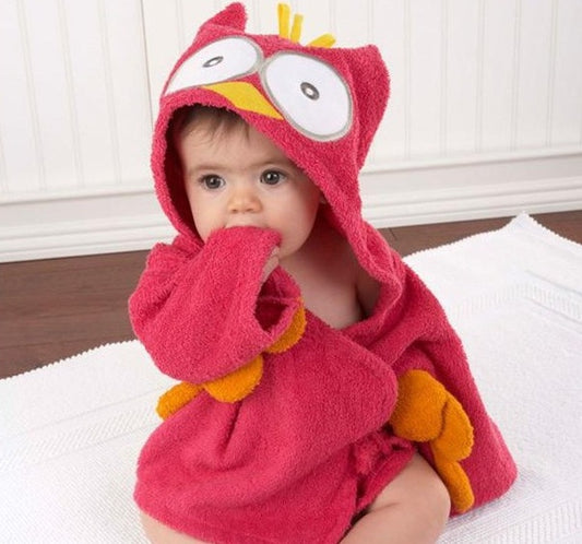 Cartoon Cute Animal Modeling Baby Bath Towels Baby Bathrobes Cotton Children's Bathrobes Baby Hooded - Kids kingdom Shop