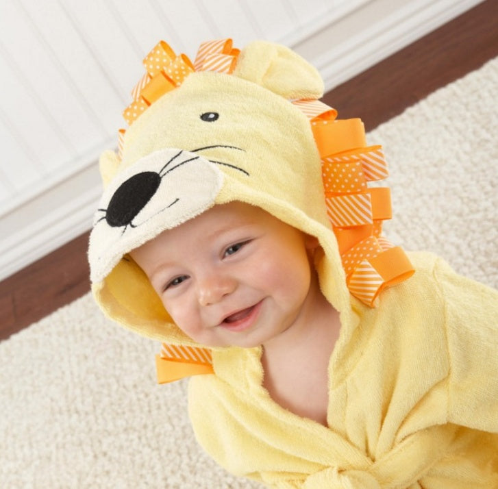 Cartoon Cute Animal Modeling Baby Bath Towels Baby Bathrobes Cotton Children's Bathrobes Baby Hooded - Kids kingdom Shop